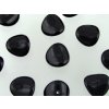 Beads Wavelet Oval - Jet - 4x9mm