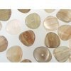 Beads Wavelet Oval - Striped Topaz - 4x9mm