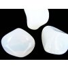 Beads nut E - White Opal 15x15 mm 6pcs