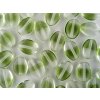 Beads Oval lens - Crystal-Olivine - 8x6mm