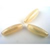 OATS WHITE OPAL YELLOW LUSTER 22x7mm