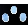 FLAT OVAL OPAL WHITE 12x9mm P