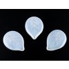 Flat leaves - Opal white - 13x18mm