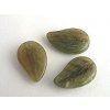 FLAT LEAVES TORTOISE GREEN 9x14mm