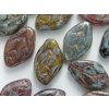 Beads Flat Leaves - Travertin 8x12mm