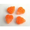 TRIANGULAR LEAVES ORANGE 10x11mm