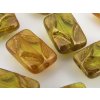 Beads Rectangle Relief - Jonquil Bronze - 12x8mm