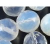 Beads Firepolished White Opal 14mm