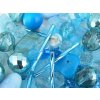 Beads Mix Aquamarine First Quality - quantity discount 90g+20g  gratis