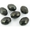 Beads Cut Olive Jet Dark Green Coating Crush Mat 13x10mm 6pcs