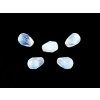 Faset drops - Opal white - 7x5mm