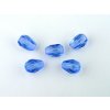 Faset drops - Sapphire - 7x5mm