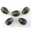 Faset drops - Black diamond - 16x12mm