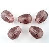 Faset drops - Light amethyst - 16x12mm