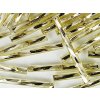 Beads Bugles Light Gold Line Twisted 25mm