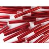 Beads Bugles Garnet - Silver Line 20mm