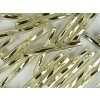 Korálky Trubičky Světlá Zlatá - průtah kroucené 20mm