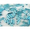 BUGLES 7mm Aquamarine - silver line