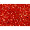Seed Beads Preciosa No.97050 - Orange - Silver Line   10/0 12g