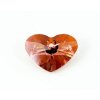 SW6260|Crazy 4 U Heart Crystal REDM 17mm