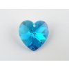 SW6202|Heart Blue Zircon AB 18x17,5mm