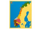Puzzle - mapa Norska