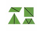 Konstrukční trojúhelníky: náhradní sada zelených trojúhelníků