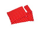 Pillow and blanket, red