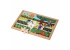 Math puzzle - quantities up to 6 l 24 wooden puzzle pieces l Educo