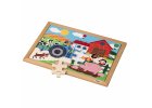 Math puzzle - addition and subtraction up to 6 l 24 wooden puzzle pieces l Educo