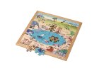 Vocabulary puzzle – savannah l Wooden puzzles l 49 puzzle pieces l Educo