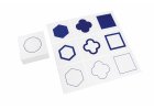 Geometric Form Cards: Blue & Yellow