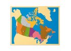 Puzzle – mapa Kanady