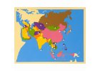 Puzzle – mapa Asie