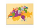 Puzzle – mapa Švýcarska