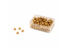 100 zlatých perel – umělé perličky samostatné, s dírkami