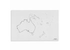 Mapa Australie – slepá, 50 listů