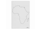 Mapa Afriky – slepá, 50 listů