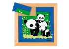 Animals puzzles - Mother and child - panda (8 pieces)