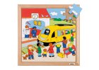 Puzzle Doprava - vlaková zastávka (25 dílků)
