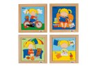 Puzzle set girls - set of 4
