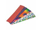 Crepe paper Floriade folded sheet 250 x 50 cm, party print assorted (7)