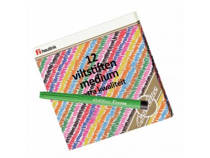 Felt tip pen medium point, 12 colours