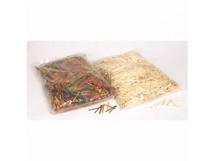 Matchsticks, bag of 4000 pieces in assorted colours