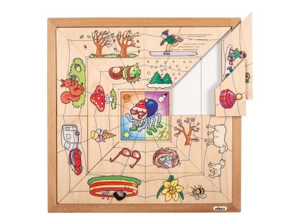 Puzzle Pavoučí síť - 4 roční období
