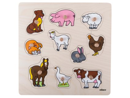 Puzzle s úchyty - farma