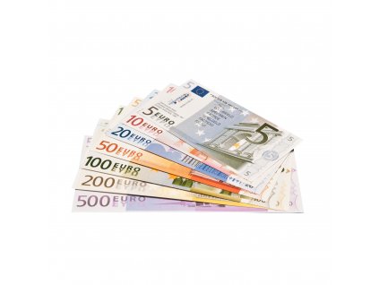 Euro banknotes set