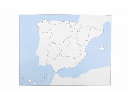 Kontrolní slepá mapa Španělska