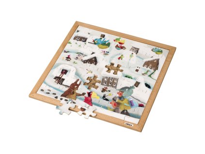 Extreme cold l Wooden puzzle l 64 puzzle pieces l Educo