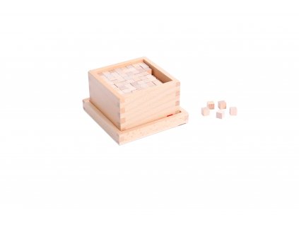Box With Cubes For Pink Tower